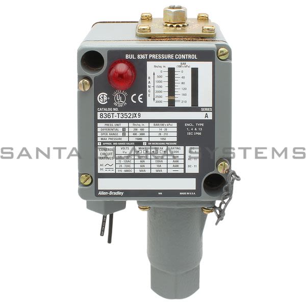 Allen Bradley 836T-T352JX9 Pressure Control Product Image