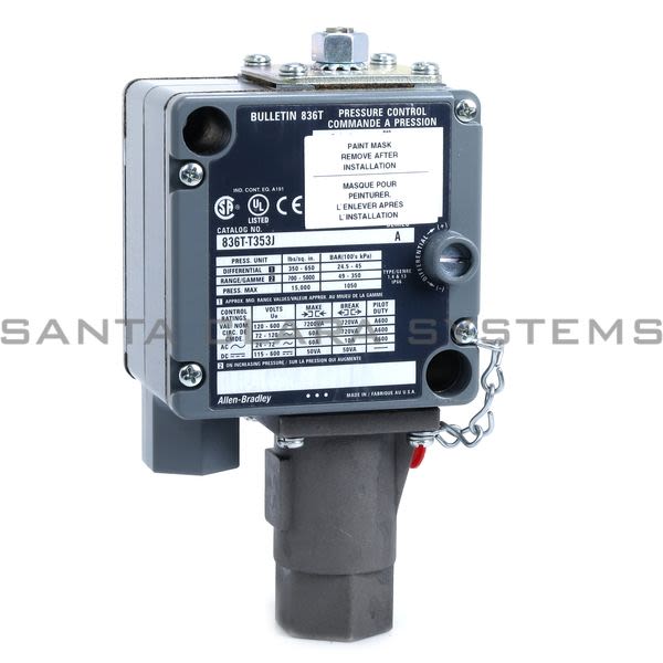 Allen Bradley 836T-T353J Pressure Control Product Image