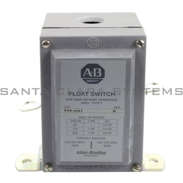 Allen Bradley 840-A41 Automatic Float Switch Product Image