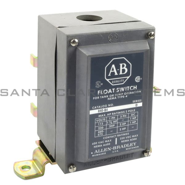 Allen Bradley 840-B4 Float Switch for Tank or Sump Operation Product Image