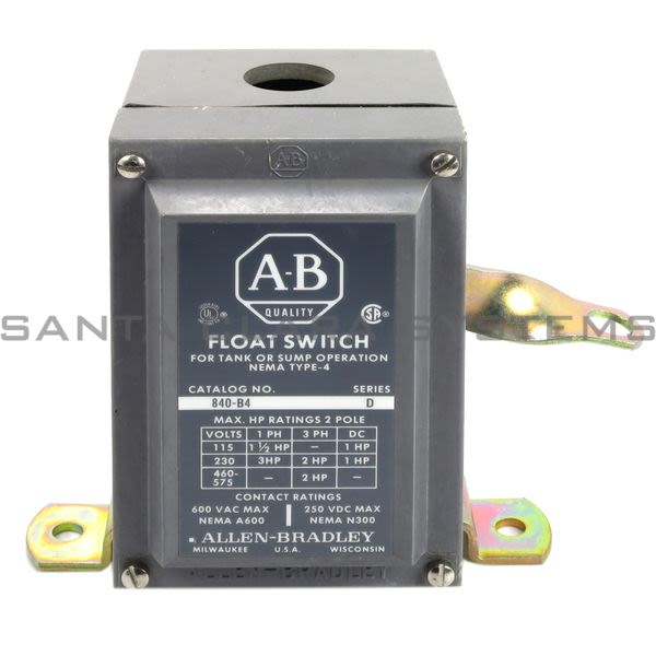 Allen Bradley 840-B4 Float Switch for Tank or Sump Operation Product Image