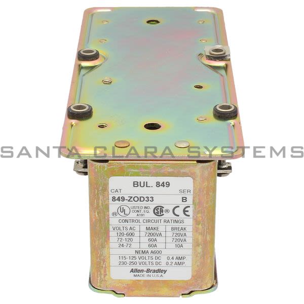 Allen Bradley 849-ZOD33 Pneumatic Timing Relay Off-Delay NEMA 1 Product Image