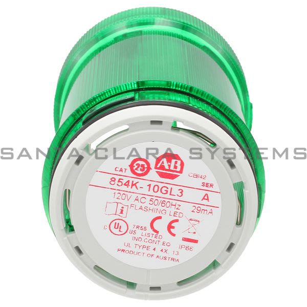 Allen Bradley 854K-10GL3 Stack Light Product Image