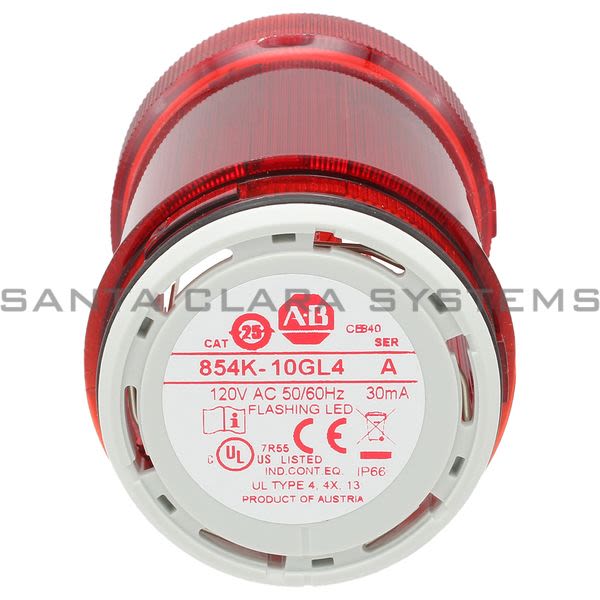Allen Bradley 854K-10GL4 Stack Light Product Image