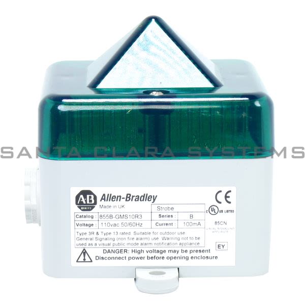 Allen Bradley 855B-GMS10R3 Visual Strobe Beacon Product Image