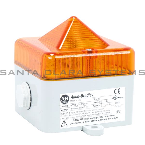 Allen Bradley 855B-GMS10R5 Visual Strobe Beacon Product Image