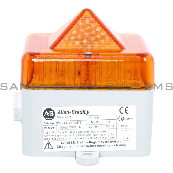 Allen Bradley 855B-GMS10R5 Visual Strobe Beacon Product Image