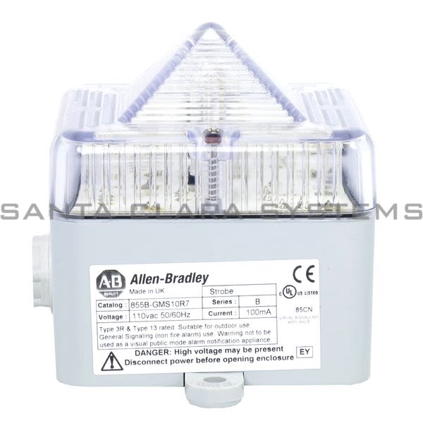 Allen Bradley 855B-GMS10R7 Visual Strobe Beacon Product Image