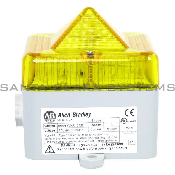 Allen Bradley 855B-GMS10R8 Visual Strobe Beacon Product Image