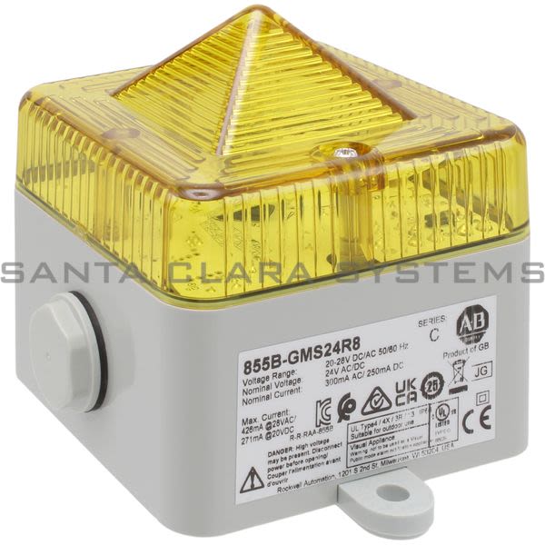 Allen Bradley 855B-GMS24R8 Mini-Square Beacon Product Image