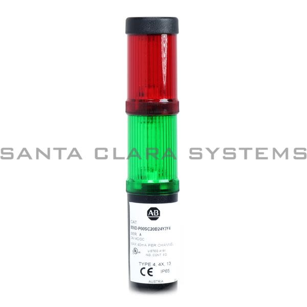 Allen Bradley 855D-P00SC20B24Y3Y4 Tower Light Stack Assembly Product Image