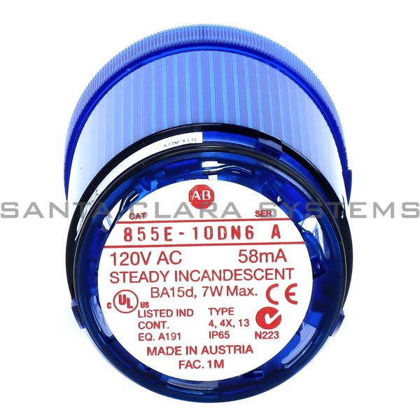 Allen Bradley 855E-10DN6 Control Tower Stack Light Product Image