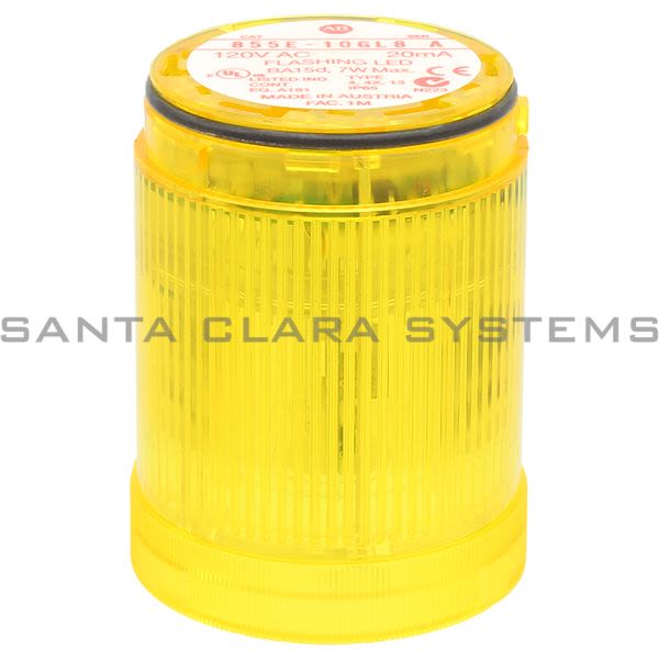 Allen Bradley 855E-10GL8 Flashing LED 120V Yellow Type 4,4X, IP65 Product Image
