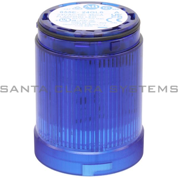 Allen Bradley 855E-24GL6 Control Tower Stack Light | Blue Product Image