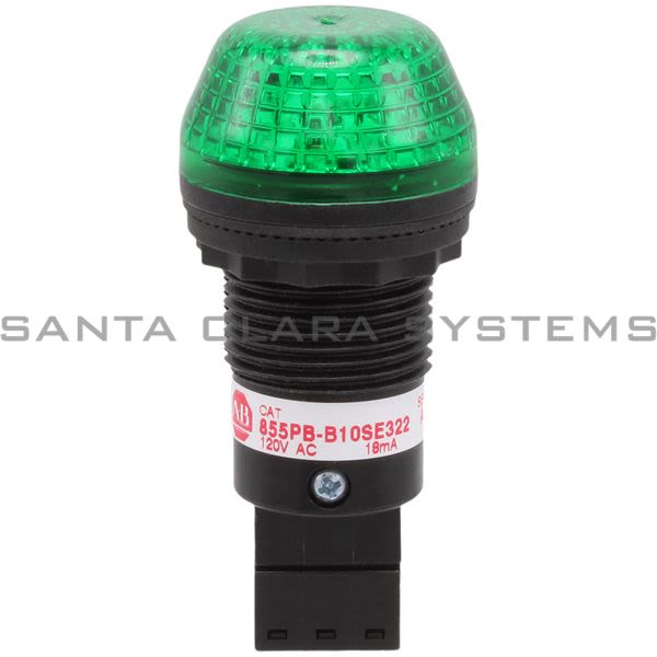 Allen Bradley 855PB-B10SE322  Panel Mount LED Green Lens Product Image