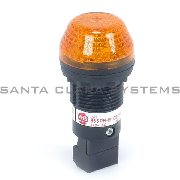 Allen Bradley 855PB-B10SE522  Panel Mount LED Amber Lens Product Image