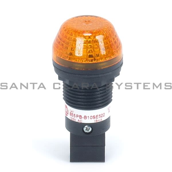 Allen Bradley 855PB-B10SE522  Panel Mount LED Amber Lens Product Image