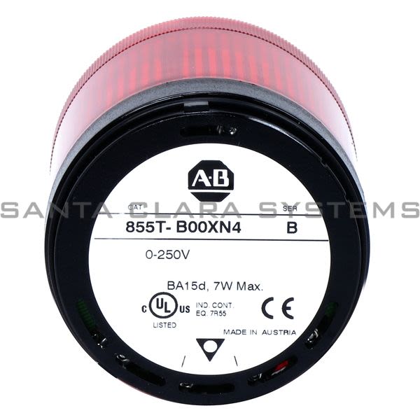 Allen Bradley 855T-B00XN4 Control Tower Stack Light, Black Housing Product Image