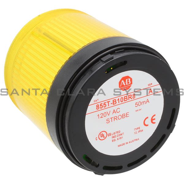 Allen Bradley 855T-B10BR8 Signal Stack Light | Yellow Strobe Product Image