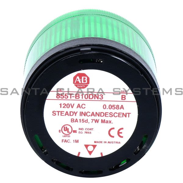 Allen Bradley 855T-B10DN3  Control Tower Stack Light Product Image