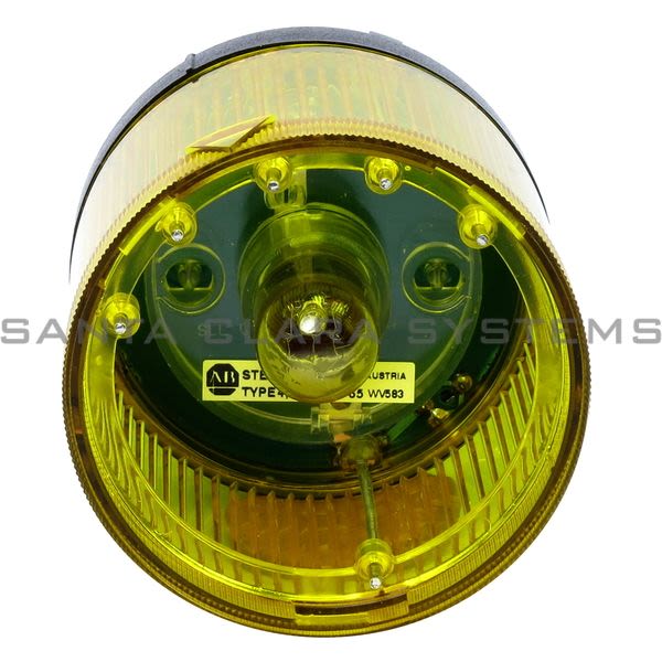 Allen Bradley 855T-B10DN8 Stack Light Yellow 120VAC 7W. Steady Product Image