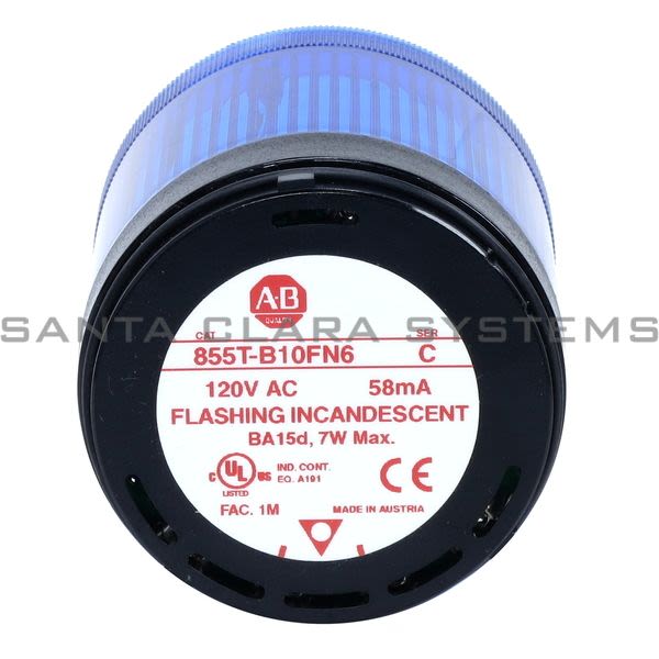 Allen Bradley 855T-B10FN6 Control Tower Stack Light Product Image