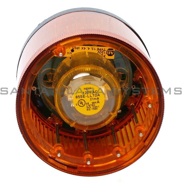 Allen Bradley 855T-B10GL5 Control Tower Stack Light, Black Housing, 120V AC Product Image