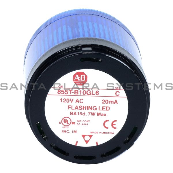 Allen Bradley 855T-B10GL6 Control Tower Stack Light Product Image
