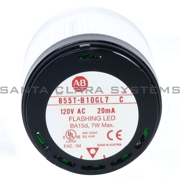 Allen Bradley 855T-B10GL7 Control Tower Stacklight Product Image