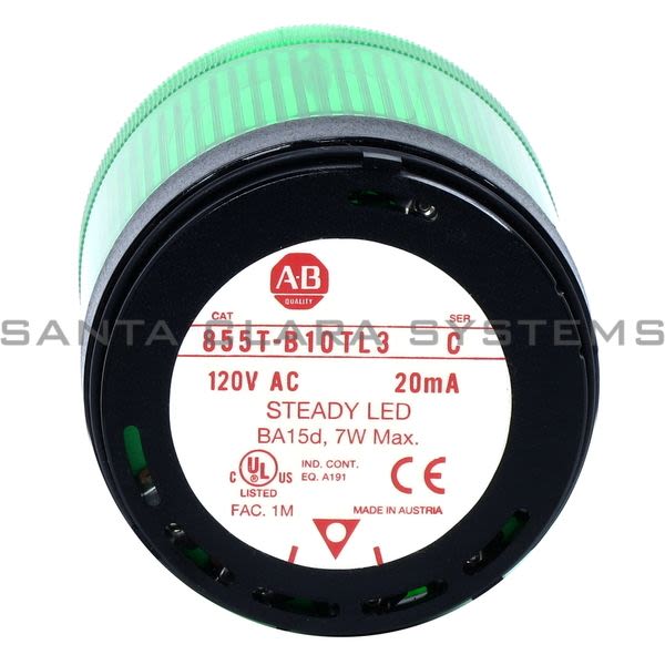 Allen Bradley 855T-B10TL3 Control Tower Stack Light Product Image