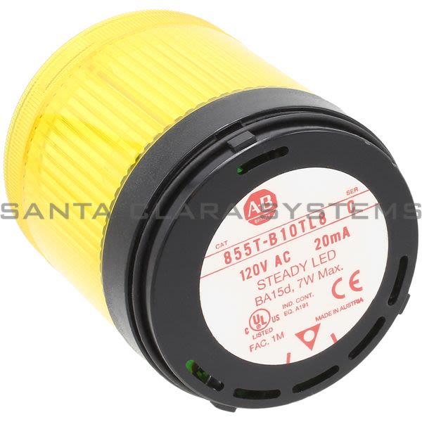Allen Bradley 855T-B10TL8 Control Tower Stack Light Product Image