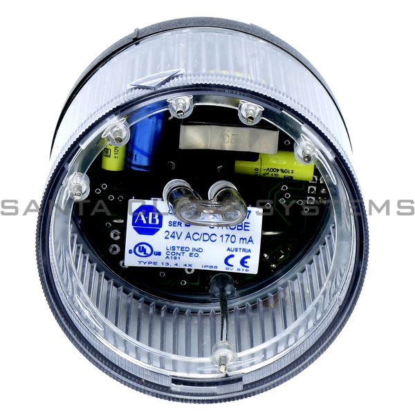 Allen Bradley 855T-B24BR7  Strobe Stacklight | Clear Product Image