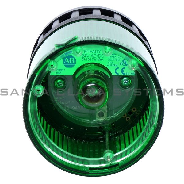 Allen Bradley 855T-B24DC3 Steady / Sound Green Stack Light 24VDC Type 1 , IP53 Product Image