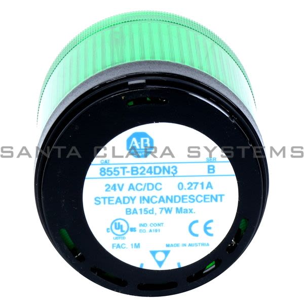 Allen Bradley 855T-B24DN3 Stack Light Steady Green Product Image