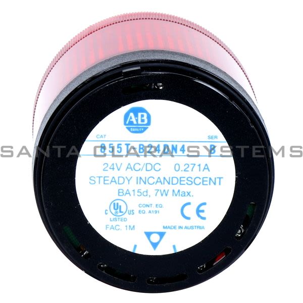 Allen Bradley 855T-B24DN4 Control Tower Stack Light Red Product Image