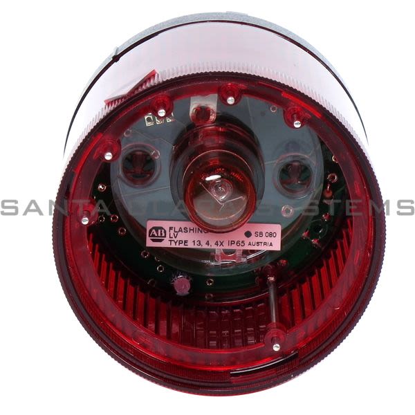 Allen Bradley 855T-B24FN4 Stack Light Flashing Red Product Image