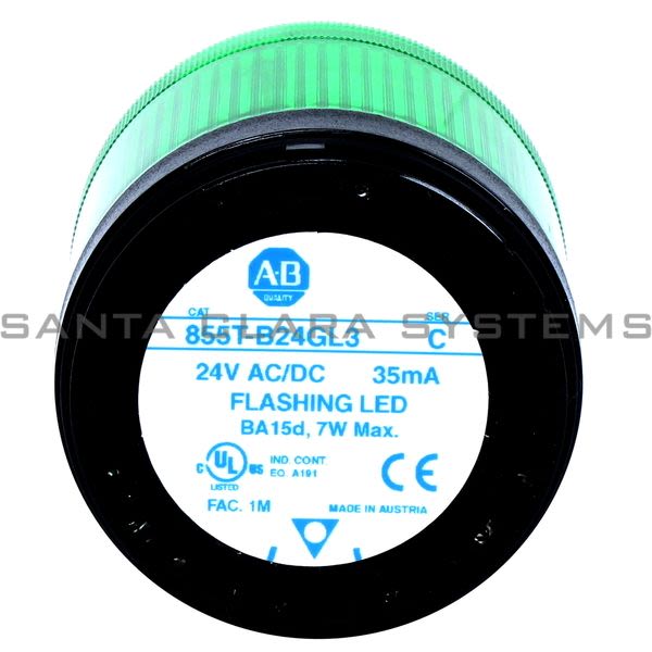 Allen Bradley 855T-B24GL3 Control Tower Light Stack | Green Product Image
