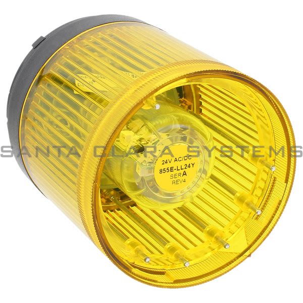 Allen Bradley 855T-B24GL8 Control Tower Stack Light | Yellow Flashing LED Product Image