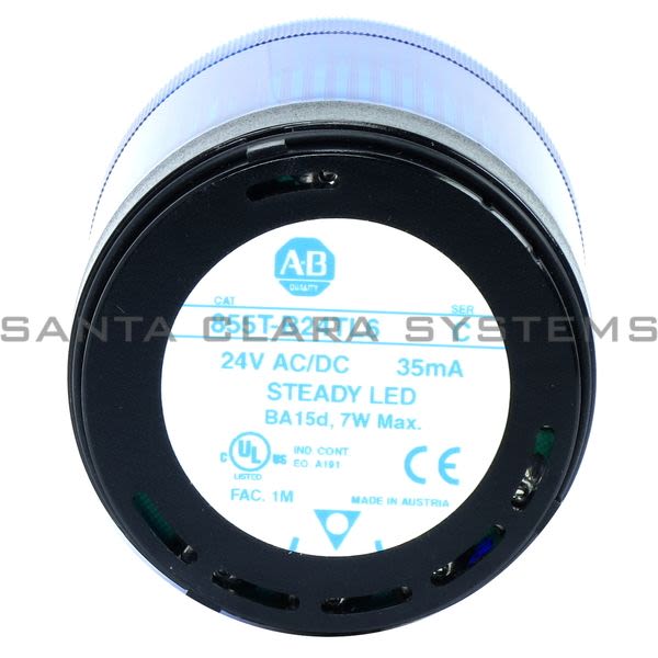 Allen Bradley 855T-B24TL6 Control Tower Stack Light Blue Product Image