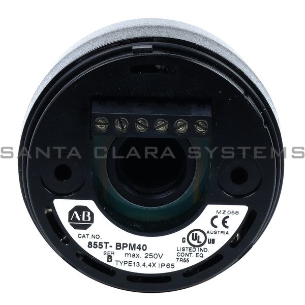 Allen Bradley 855T-BPM40 Pole Mount Base Black Product Image