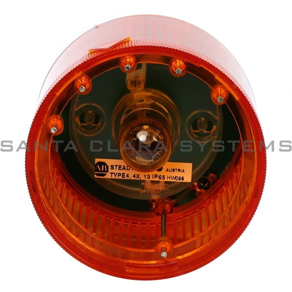 Allen Bradley 855T-G10DN5 Control Tower Stack Light | Amber Steady Incandescent Product Image