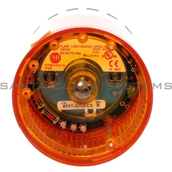 Allen Bradley 855T-G10FC5 Flashing/Sound Amber Product Image