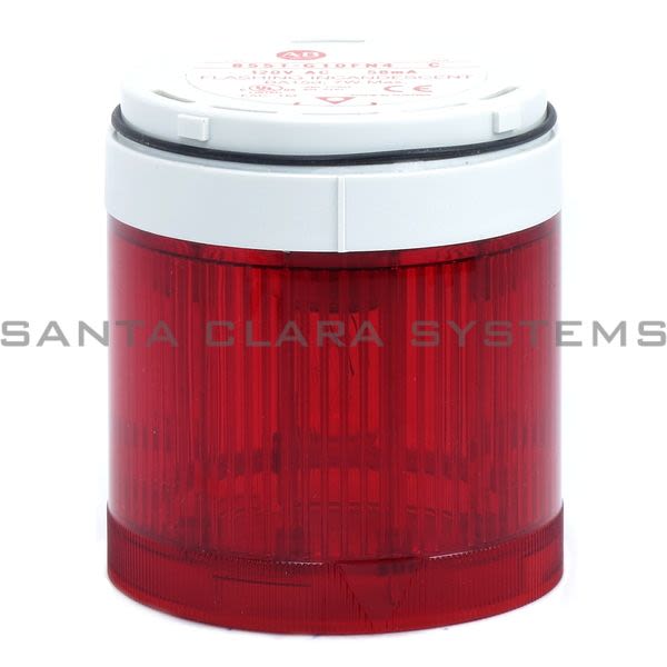 Allen Bradley 855T-G10FN4 Red Flashing Light Product Image