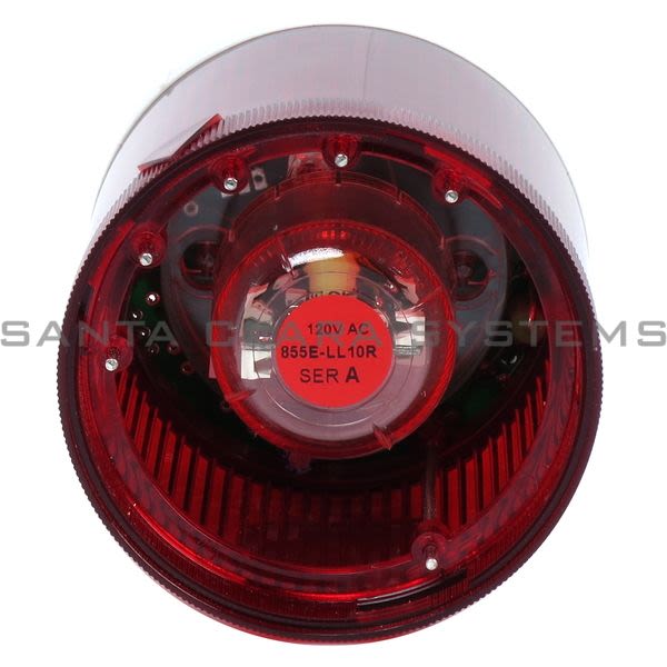 Allen Bradley 855T-G10GL4 Control Tower Stack Light | Red LED Product Image