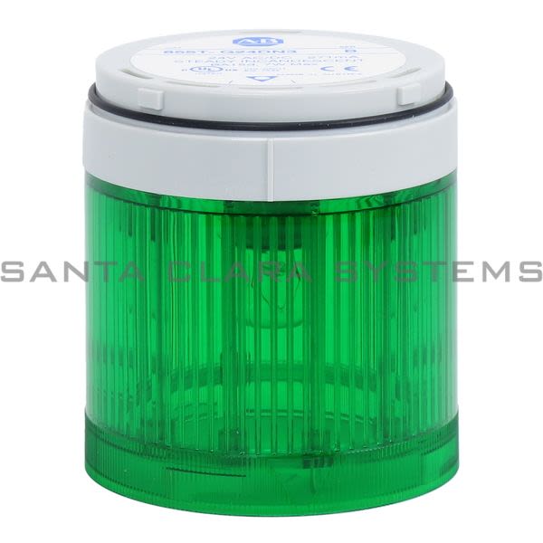 Allen Bradley 855T-G24DN3  Control Tower Stack Light | Green Steady Incandescent Product Image