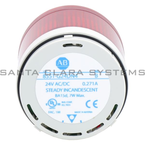 Allen Bradley 855T-G24DN4 Control Tower Red Beacon Stack Light Product Image