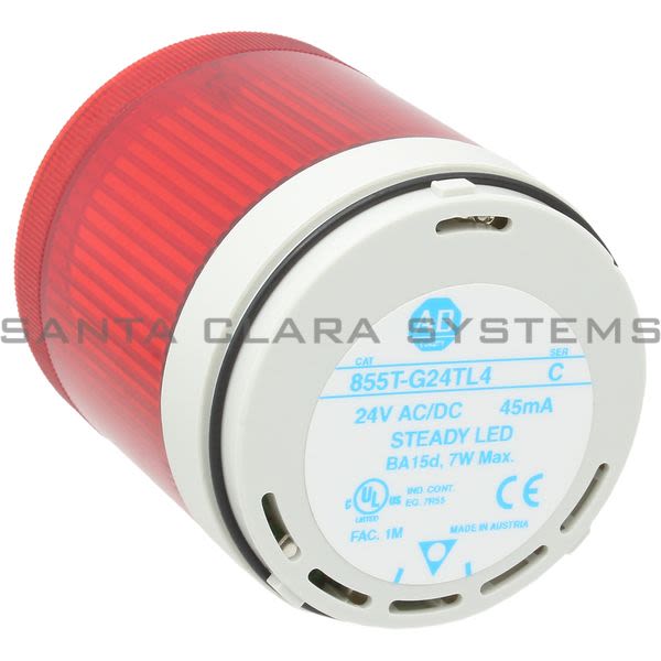 Allen Bradley 855T-G24TL4 Red Steady LED Product Image