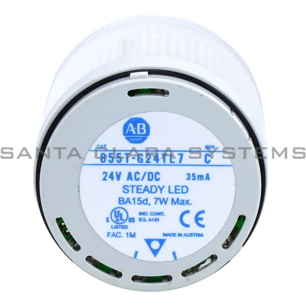Allen Bradley 855T-G24TL7 Clear Steady LED Product Image