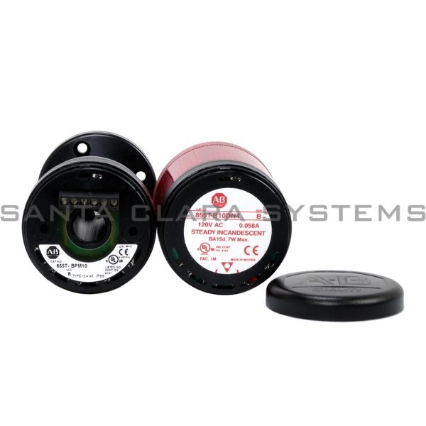 Allen Bradley 855TP-B10D4 Tower Light Stack Assembly 120V Red Product Image
