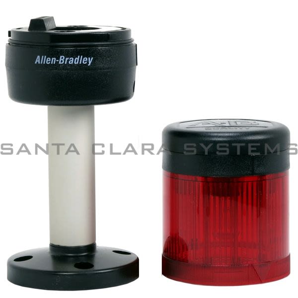 855TPB10D4 Allen Bradley Tower Light Stack Assembly 120V Red Santa